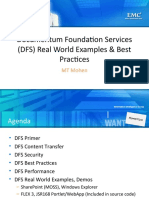 DFS Real World Examples, Best Practices Mohen FINAL EMC World 2010 Boston