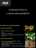 Unit I - Introduction To Landscape Elements