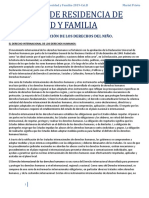 Resumen de Residencia de Minoridad y Familia PDF