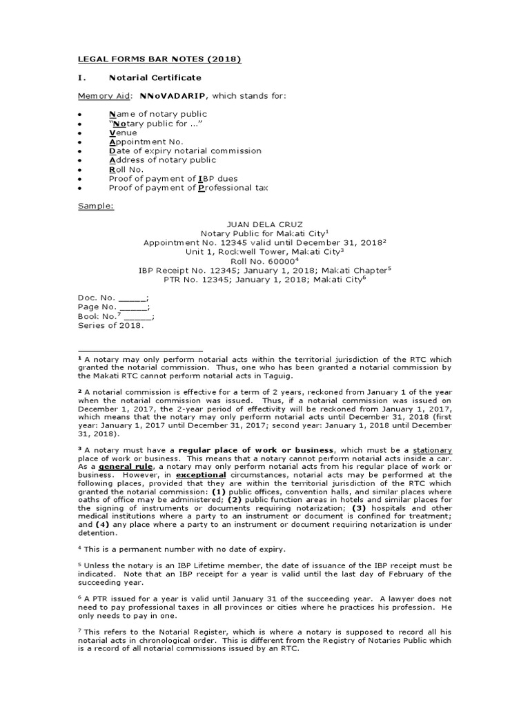 Notarial Certificate and Jurat Guide | PDF | Affidavit | Pleading