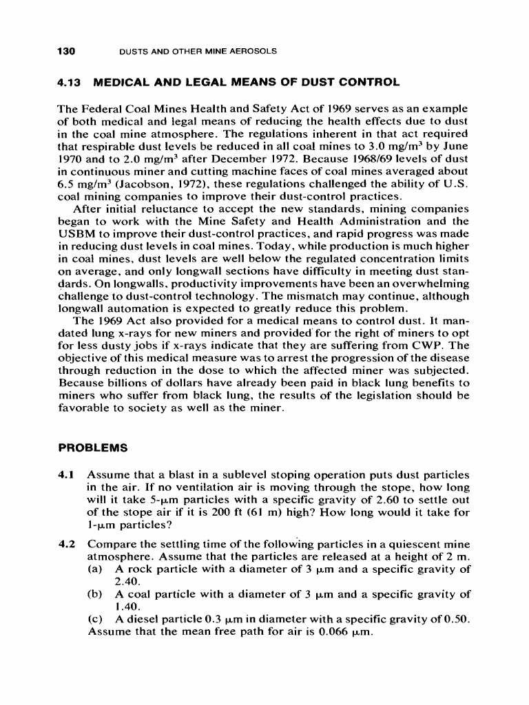 Health Effects of Mining Dust Control | PDF | Coal Mining | Mining