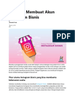 Membuat Akun Instagram Bisnis