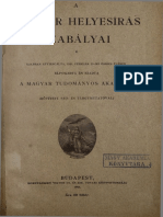 A magyar helyesírás szabályai (1902)