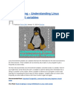 Bash Scripting - Understanding Linux Environment Variables