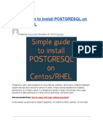 Simple Guide To Install POSTGRESQL On Centos - RHEL