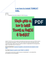 Simple Guide on How to Install TOMCAT on CentOS_RHEL