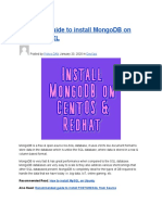 Complete Guide to Install MongoDB on CentOS_RHEL