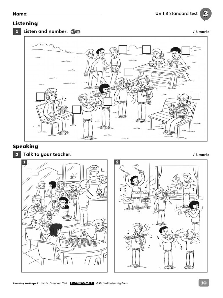 Unit Test 3 Oxford University Press