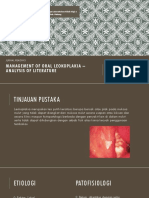 Management of Oral Leokoplakia – Analysis of Literature.pptx