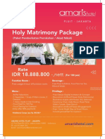 Amaris Pluit Holy Matrimony Package