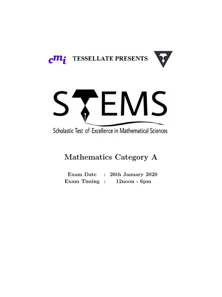 Stems Math A | PDF | Triangle | Euclid
