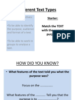 Different Text Types