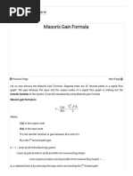 Mason's Gain Formula