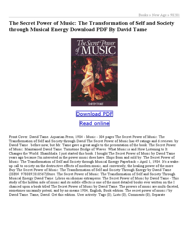 The Secret Power of Music Explained | PDF
