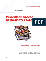 Pendidikan Agama Berbasis Toleransi