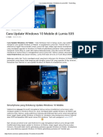 Cara Update Windows 10 Mobile di Lumia 535 - Tuxlin Blog