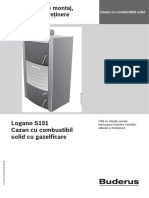Centrale Termice Pe Lemne Din Otel Cu Gazeificare Buderus Logano s151 Carte Tehnica PDF