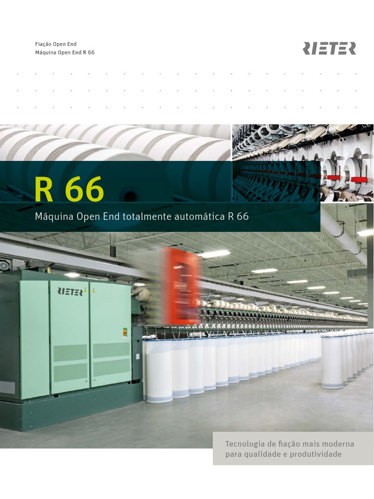 Rieter Rotor Auto r66 Brochure 2891 v3 91974 PT | PDF | Robô | Robótica