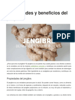 Propiedades y Beneficios Del Jengibre