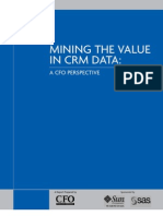 Mining The Value in CRM Data:: A Cfo Perspective