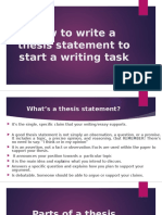 How to Write a Thesis Statement for Any Writing Task