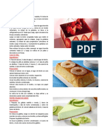 Postres y Dulces de Verano, Folleto