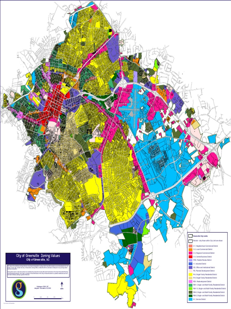 Greenville City Limits Map City Of Greenville Zoning Map Pdf