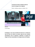 El Hallazgo de Una Bolsa de Mil Años en Bolivia Revela Las Prácticas de Consumo de Drogas de Los Indígenas
