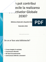 ++chiranov Marcel Cum Pot Contribui Bibliotecile La Realizarea Obiectivelor Globale 2030