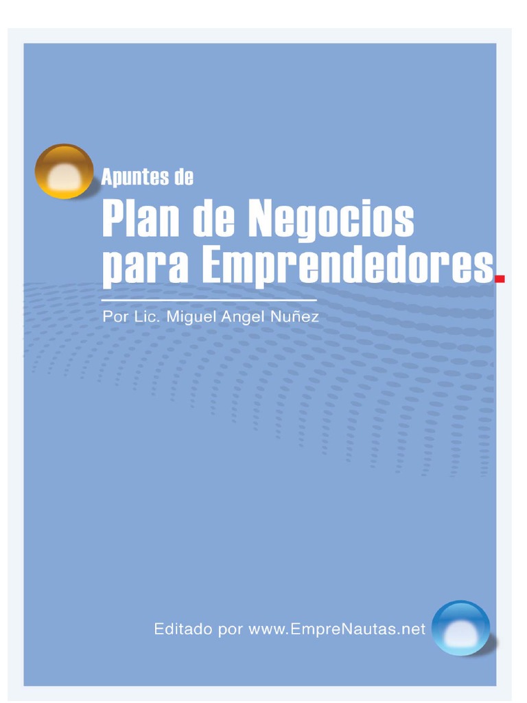 Guía para el Plan de Negocios Emprendedor | PDF | Plan de negocios ...