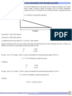 Cálculo de Cota Redonda Por Interpolación PDF