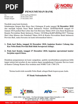 090 Pengumuman Libur Hari Raya Suci Galungan Ii Khusus Wilayah Bali Rev