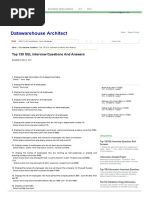 Top 130 SQL Interview Questions and Answers - Datawarehouse Architect