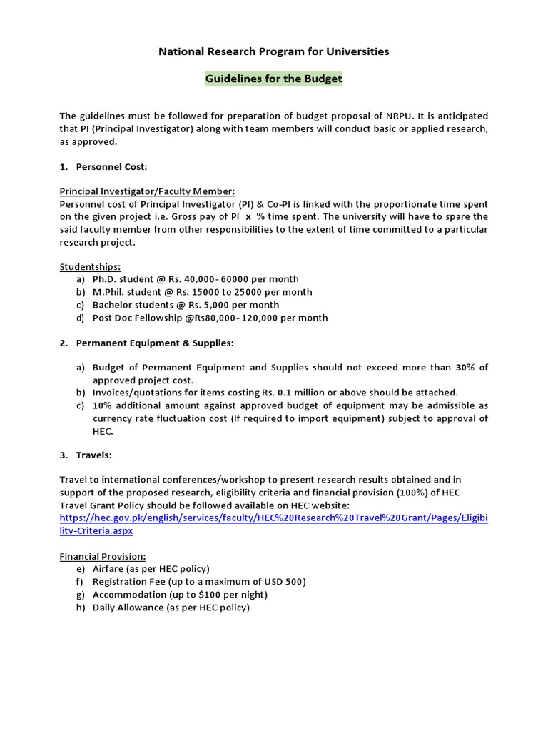 nrpu-guidelines-for-budget-final-pdf-pdf-business
