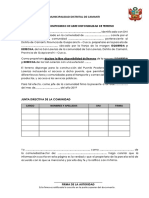 Actas Libre Disponibilidad Terreno Izquierda y Derecha