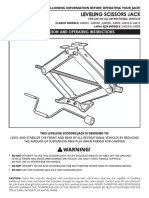 Leveling Scissors Jack Manual