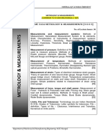 METROLOGY & MEASUREMENTS