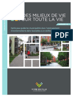 29 - Des Milieux de Vie Pour Toute La Vie - Outils Pour Guider Les Municipalités Dans L'aménagement D'environnements Bâtis Favorables À Un Vieillissement Actif