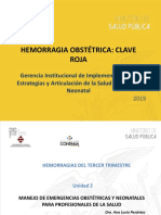 Hemorragia Obstétrica - Clave Roja