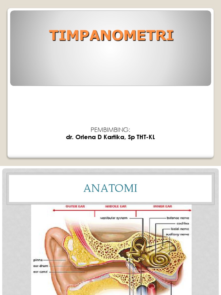 Timpanometri: Jenis dan Interpretasi | PDF