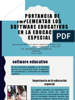 Importancia de Implementar Los Software Educativos en La