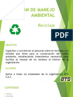 Plan de Manejo Ambiental - Reciclaje