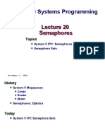 CSCE 510 Systems Programming: Semaphores