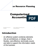 Enterprise Resource Planning: Computerized Accounting