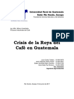 Crisis de La Roya Del Café en Guatemala