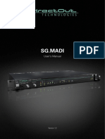 DirectOut SG - MADI User Guide