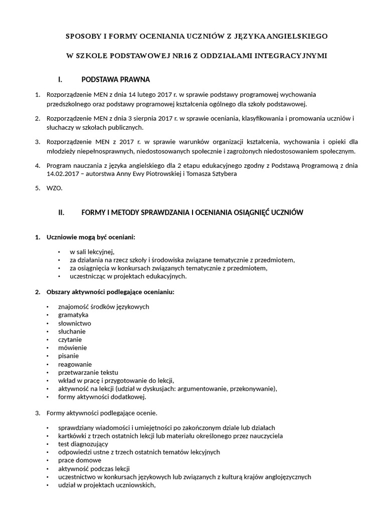 Znajomość środków Językowych Angielski Pdf