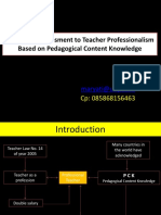 Multirater Assessment of Indonesian Science Teachers' PCK