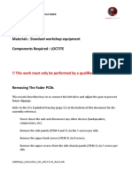 Service Directive - BEHRINGER X32 Fader PDF