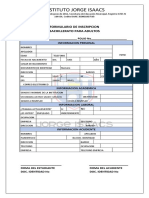 Formulario de Inscripcion - Bachillerato